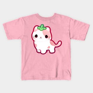 Strawberry Cat Kids T-Shirt